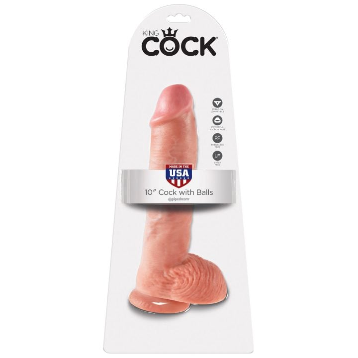 King Cock with Balls 10"