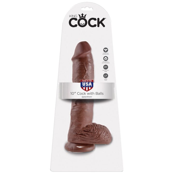 King Cock with Balls 10"