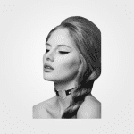 Pour Toi Heart with Diamonds  Collar