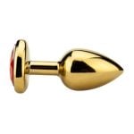 Golden Anal Plug with Bright Heart