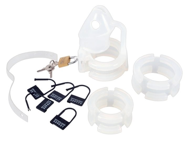 Silicone cock cage 15 piece kit