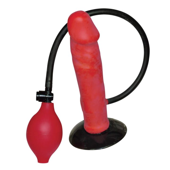 Vibrador inflable rojo