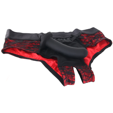 Conjunto de braguitas con tirantes Scandal Crotchless