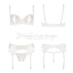 white lingerie set abierta fina