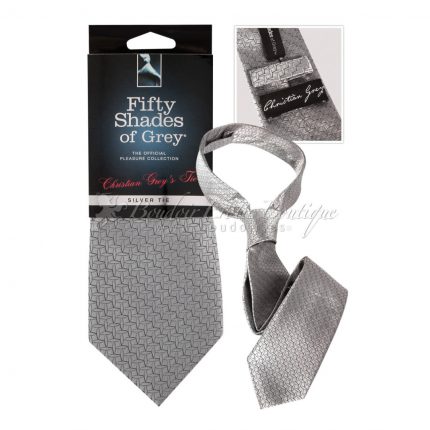 Fifty Shades Of Grey Silver Tie