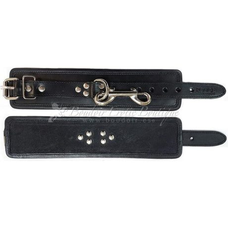 Black Leather Wrist Cuffs