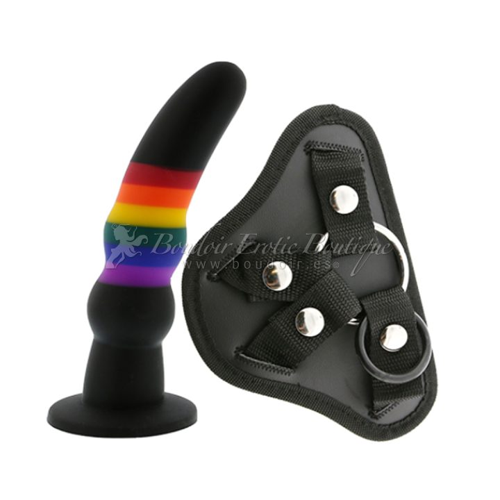 Colourful Love Strap On Dildo