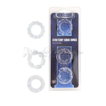 3 Elastic Cock Ring clear