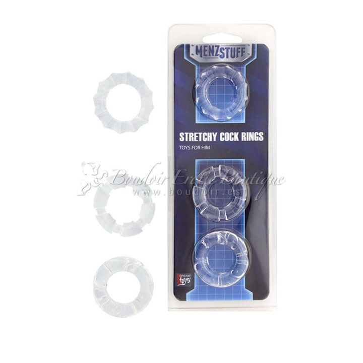 3 Elastic Cock Ring clear