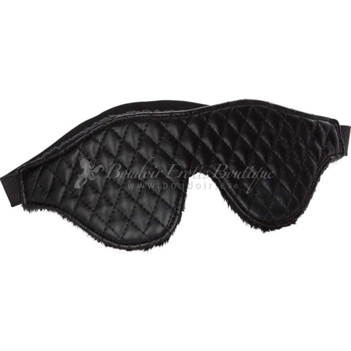 Entice Black Padded Eye Mask