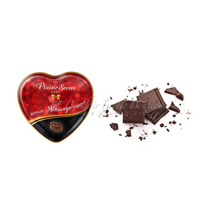 heart massage candle chocolate