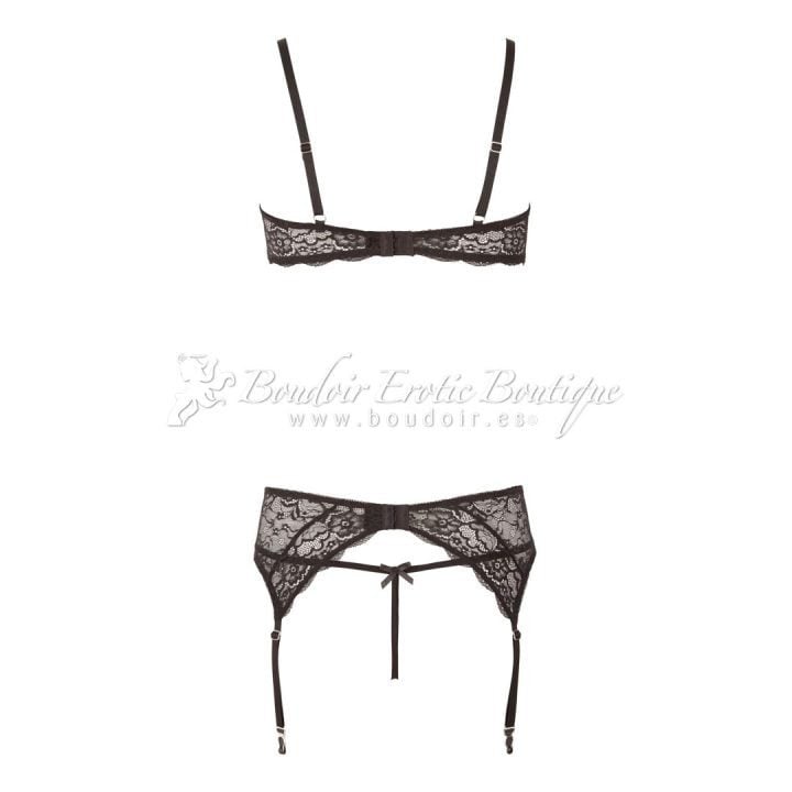 3 piece lingerie set back