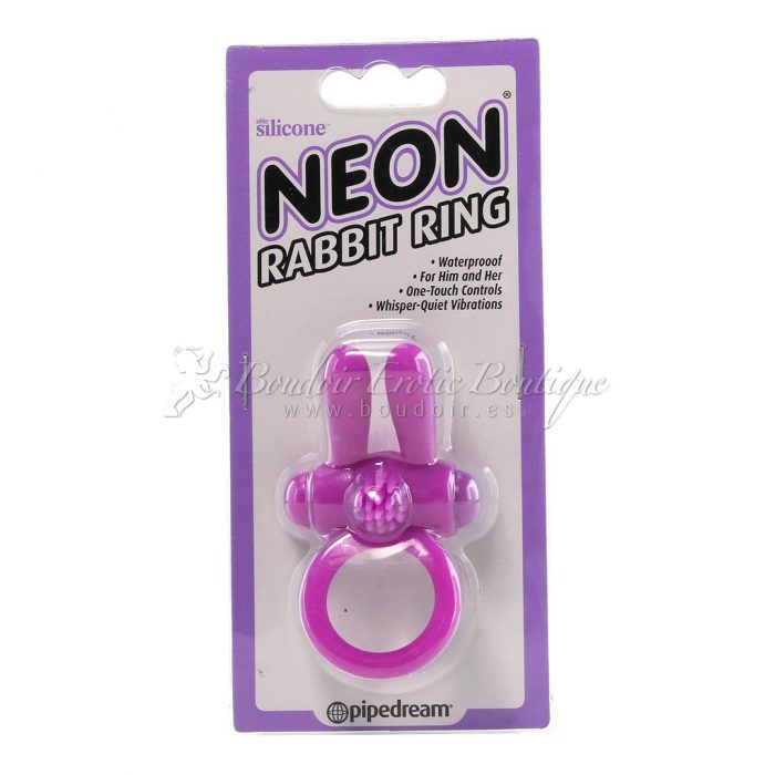 Neon Rabbit Ring pink