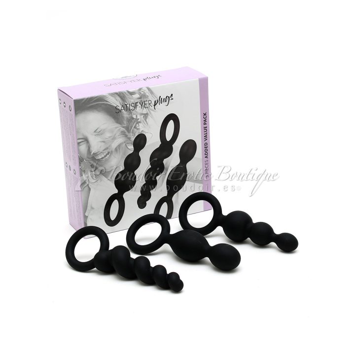 Pack 3 Anal Plugs black