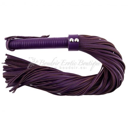 Purple Leather Flogger