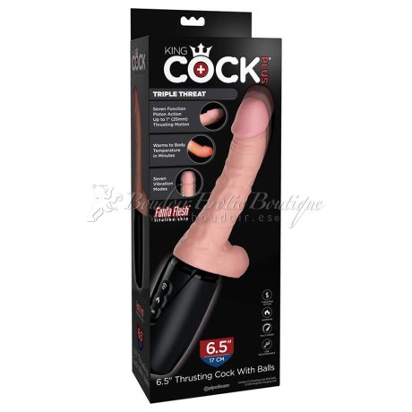 Realistic Dildo King Cock Plus Thruster Function