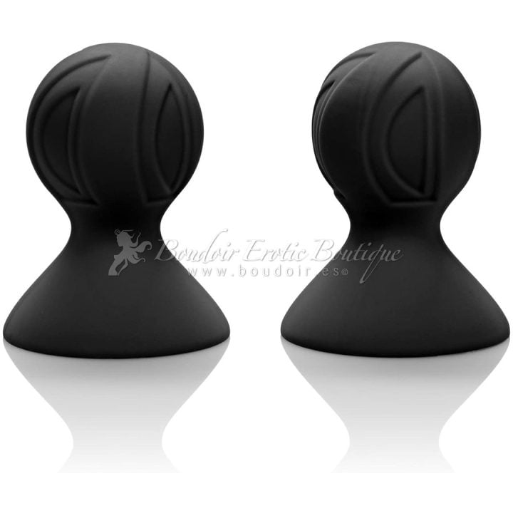 Silicone Pro Nipple Suckers Black