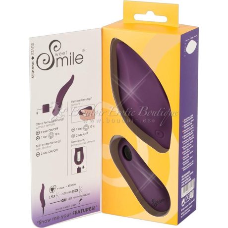 Sweet Smile Vibrador con mando a distancia para braguitas