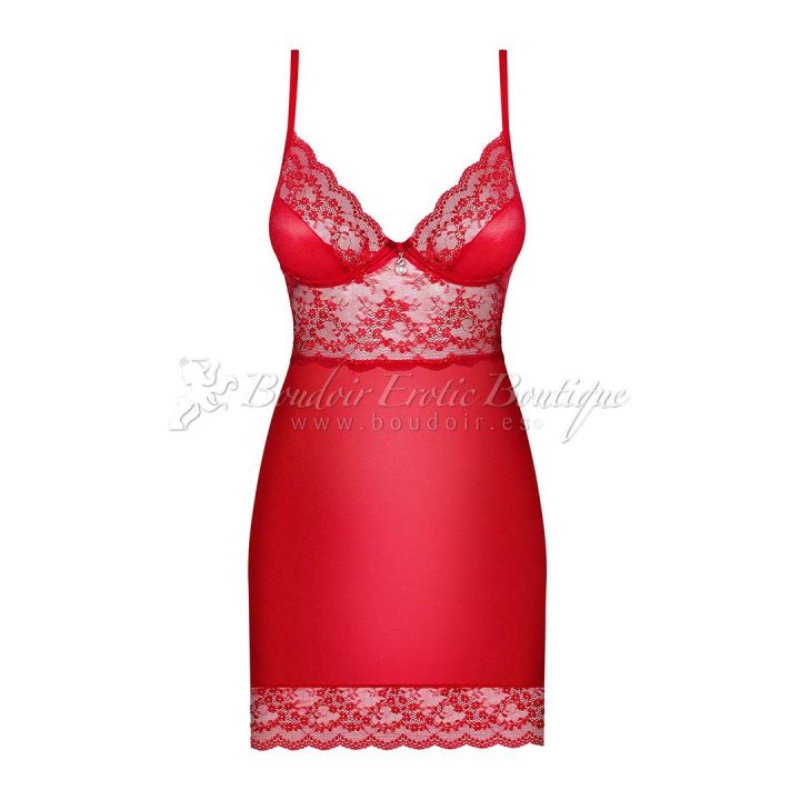 mini vestido rojo tanga