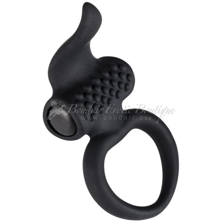 Anillo vibrador para el pene negro