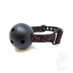 bdsm ball gag vegan leather