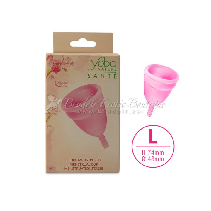 copa menstrual rosa L