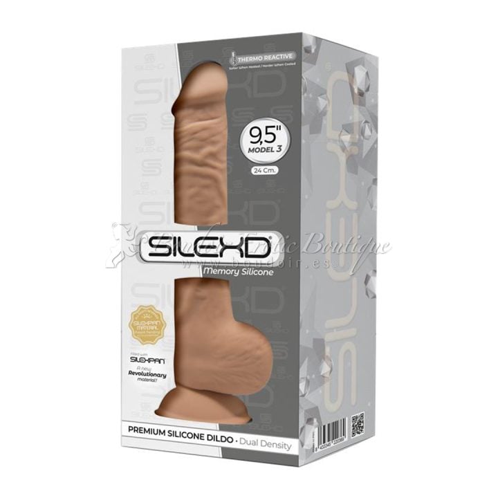 dildo dual density 9.5 caramel