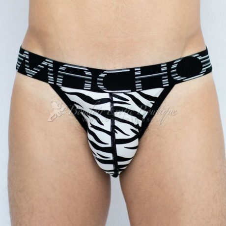 Zebra Print Open Jockstrap