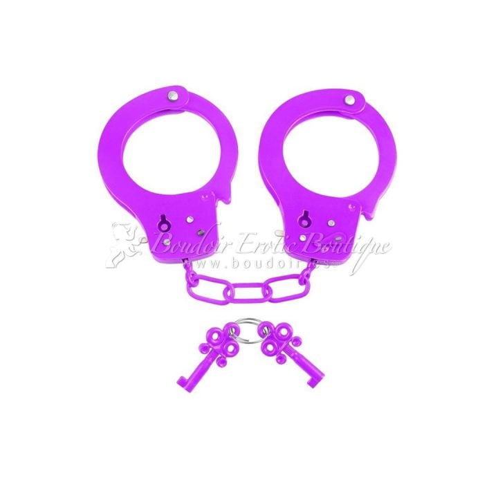 fun neon cuffs purple