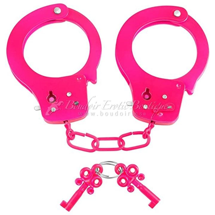 fun neon cuffs pink