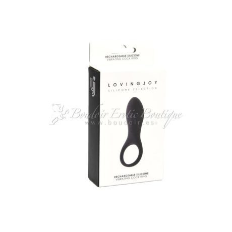 anillo vibrador de silicona recargable