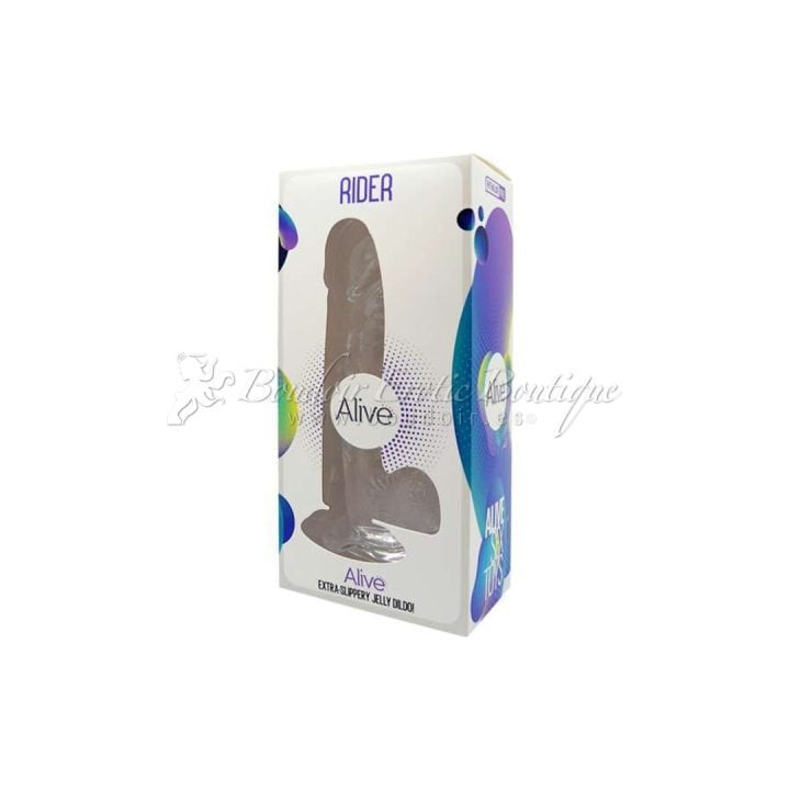 Rider Transparent Gelatinous Dildo