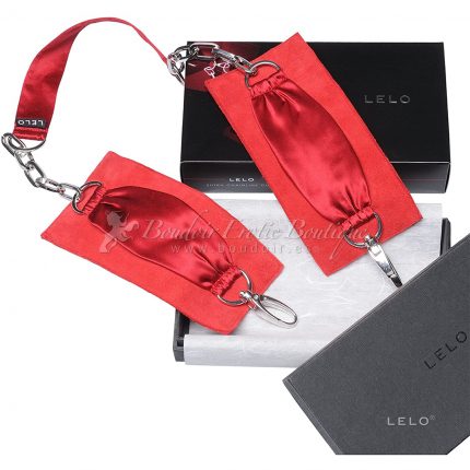 Red Sutra Handcuffs Lelo