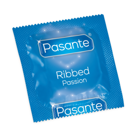 PASANTE-PASSION-RIBBED-CONDOMS-X12-52MM