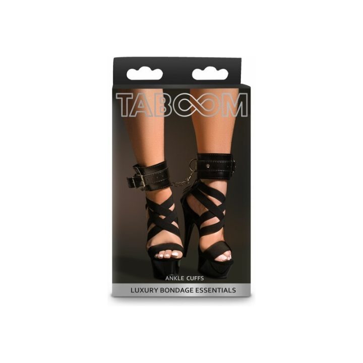 TABOOM-BLACK-ANKLE-CUFFS-HANDCUFFS-BONDAGE-BDSM