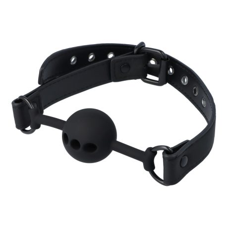 OHRGASMIC BLACK SILICONE BALL GAG