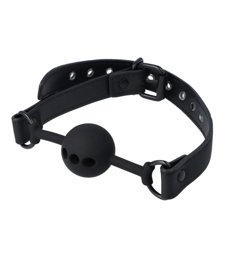 OHRGASMIC BLACK SILICONE BALL GAG