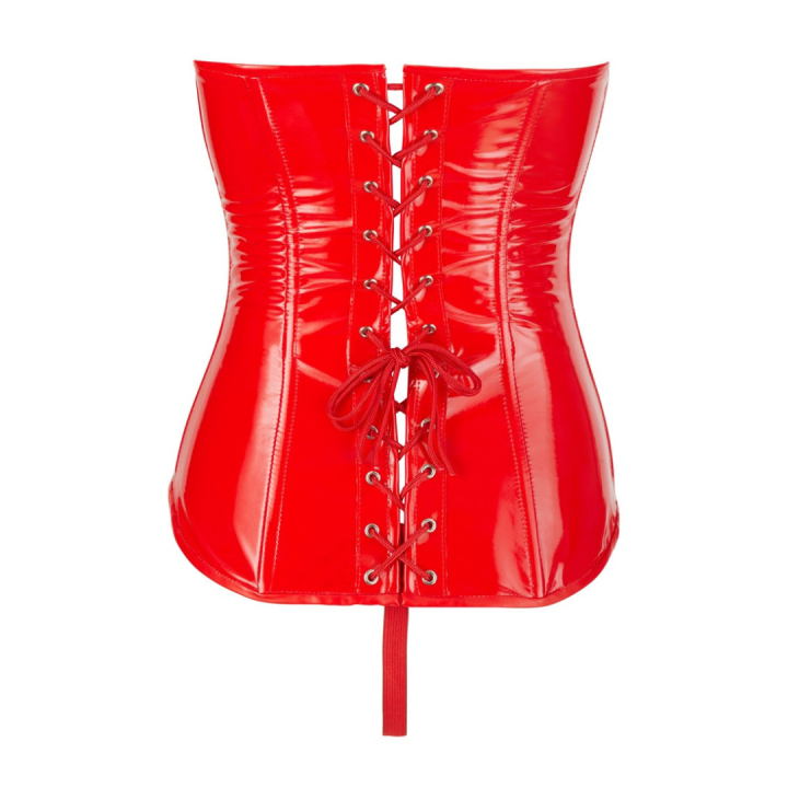 Black Level RED VINYL UNDER BUST CINCHER