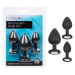 SILICONE GEM ANAL KIT 3 PLUGS