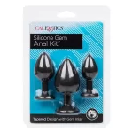 SILICONE GEM ANAL KIT 3 PLUGS