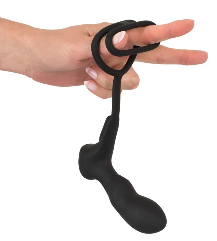 Black Velvet Prostate Vibe With Cock Ring