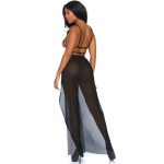 Leg Avenue cage maxi dress & g string black