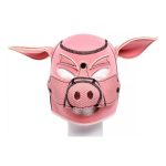 PINK PIG HEAD HOOD