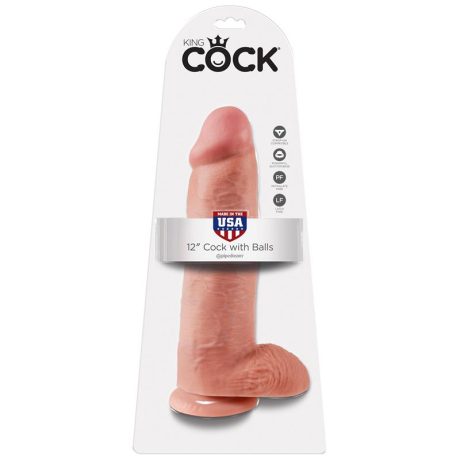 King Cock 12” Dildo Flesh