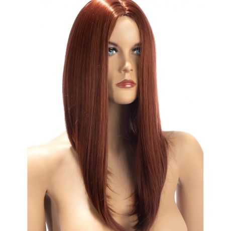 Nina Long Auburn Brown Wig