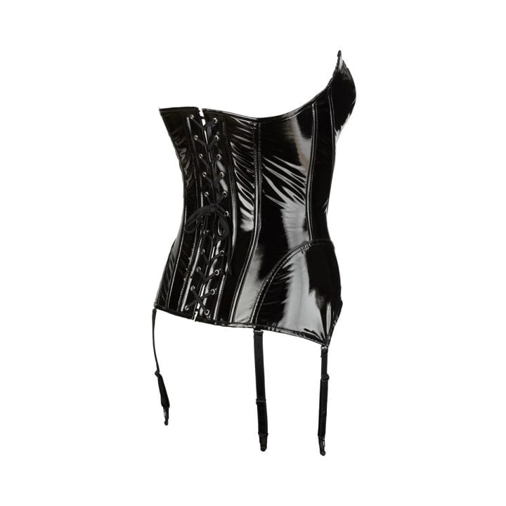 Vinyl Corset with Suspenders