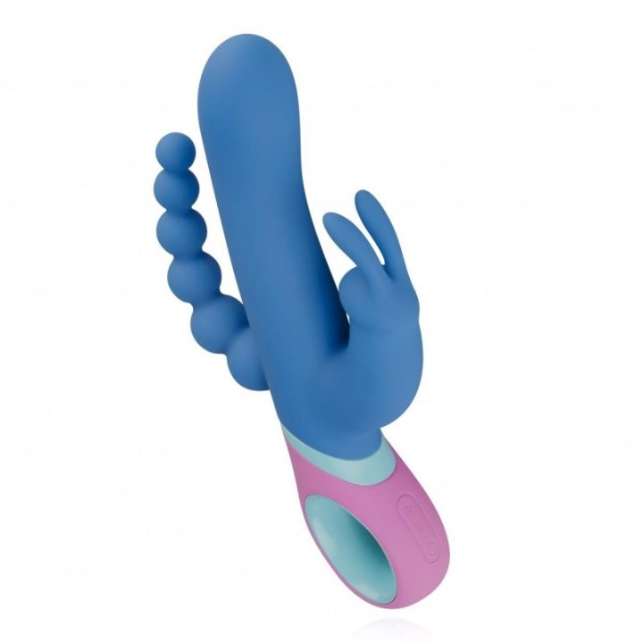 Vibrador Triple Rabbit Giratorio