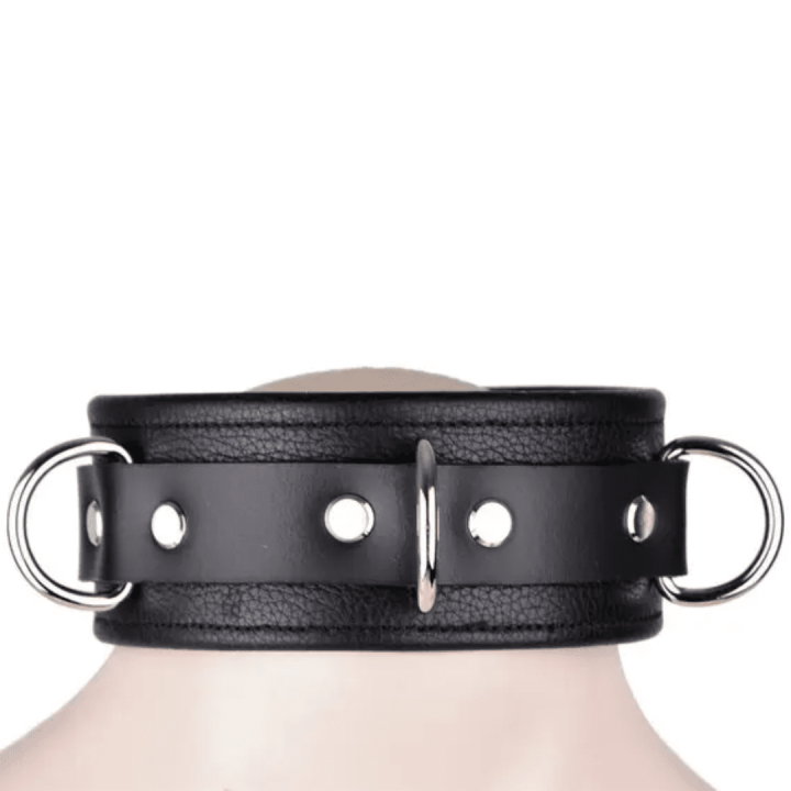 3 Ring Leather Collar