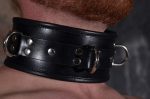 3 Ring Leather Collar