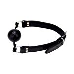 Black Leather Ball Gag